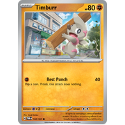 Timburr  103/167 Common Scarlet & Violet Twilight Masquerade Pokemon Card