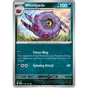 Reverse Holo Whirlipede  116/167 Common Scarlet & Violet Twilight Masquerade Pokemon Card