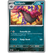 Reverse Holo Scolipede  117/167 Uncommon Scarlet & Violet Twilight Masquerade Pokemon Card