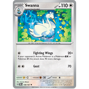 Reverse Holo Swanna  140/167 Uncommon Scarlet & Violet Twilight Masquerade Pokemon Card