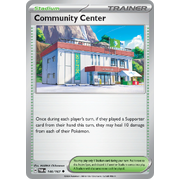 Community Center  146/167 Uncommon Scarlet & Violet Twilight Masquerade Pokemon Card