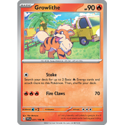 Reverse Holo Growlithe 031/198 Common Scarlet & Violet Pokemon Card