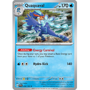 Reverse Holo Quaquaval 054/198 Rare Scarlet & Violet Pokemon Card