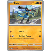 Reverse Holo Riolu 113/198 Common Scarlet & Violet Pokemon Card