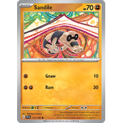 Reverse Holo Sandile 115/198 Common Scarlet & Violet Pokemon Card