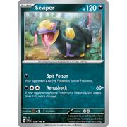 Reverse Holo Seviper 128/198 Common Scarlet & Violet Pokemon Card