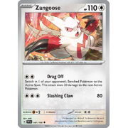 Zangoose 147/198 Uncommon Scarlet & Violet Pokemon Card