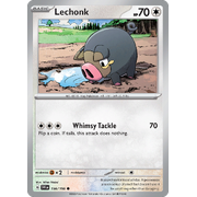 Reverse Holo Lechonk 156/198 Common Scarlet & Violet Pokemon Card