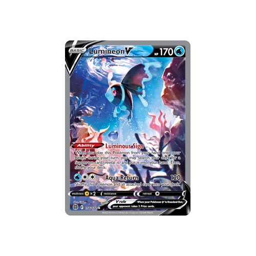 Lumineon V (Alternate Full Art) Ultra Rare 156/172 Brilliant Stars Singles