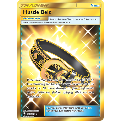 Hustle Belt Secret Hyper Rare (179/168) Celestial Storm