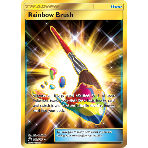 Rainbow Brush Secret Hyper Rare (182/168) Celestial Storm