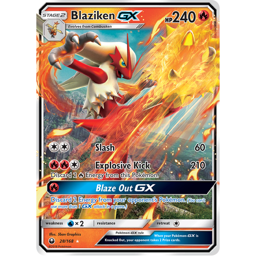 Blaziken GX (28/168) Celestial Storm