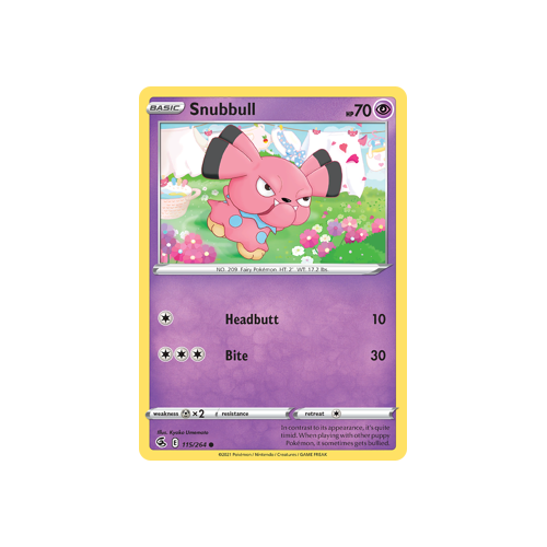 Snubbull Common 115/264 Fusion Strike Singles