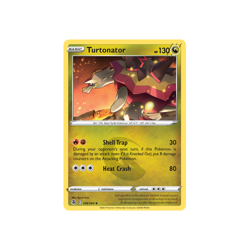 Turtonator Uncommon 198/264 Fusion Strike Singles