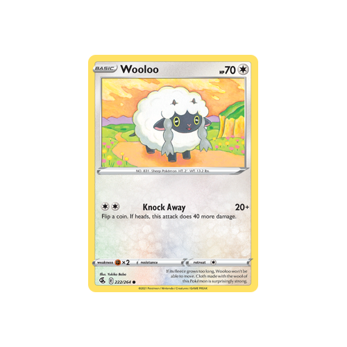 Wooloo (222) Common 222/264 Fusion Strike Singles