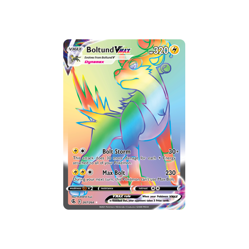 Boltund VMAX (Secret) Secret Rare 267/264 Fusion Strike Singles