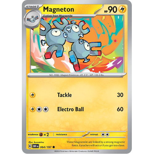 Magneton 064/197 Common Scarlet & Violet Obsidian Flames Card