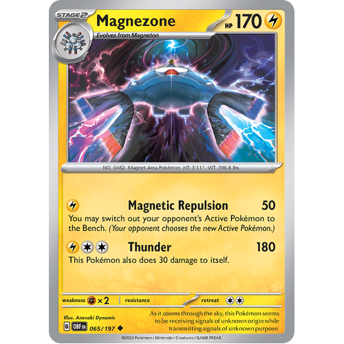 Magnezone 065/197 Uncommon Scarlet & Violet Obsidian Flames Card