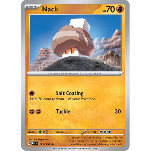 Nacli 121/193 Common Paldea Evolved Pokemon Card