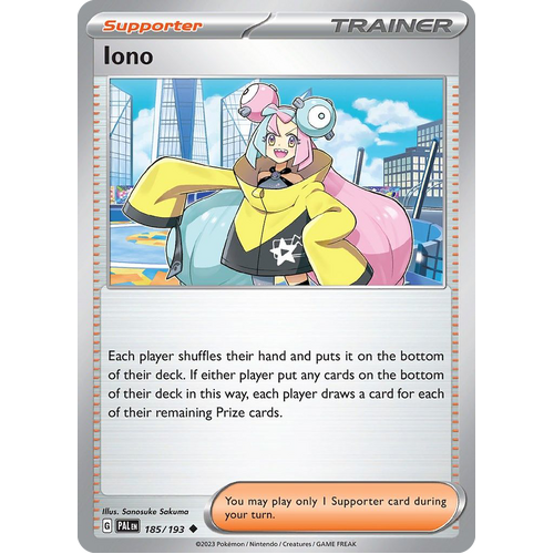 Iono 185/193 Uncommon Paldea Evolved Pokemon Card