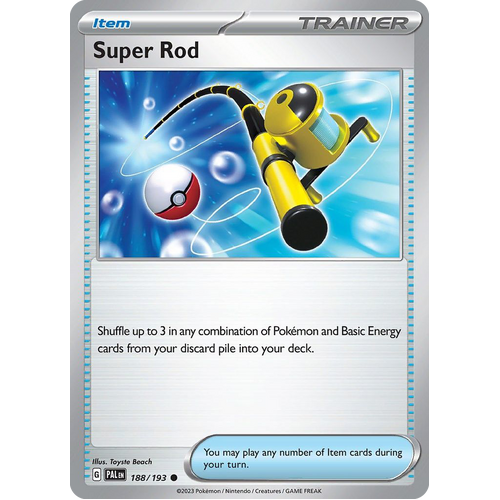 Super Rod 188/193 Common Paldea Evolved Pokemon Card