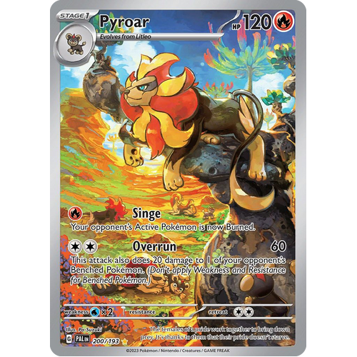 Pyroar 200/193 Illustration Rare Paldea Evolved Pokemon Card