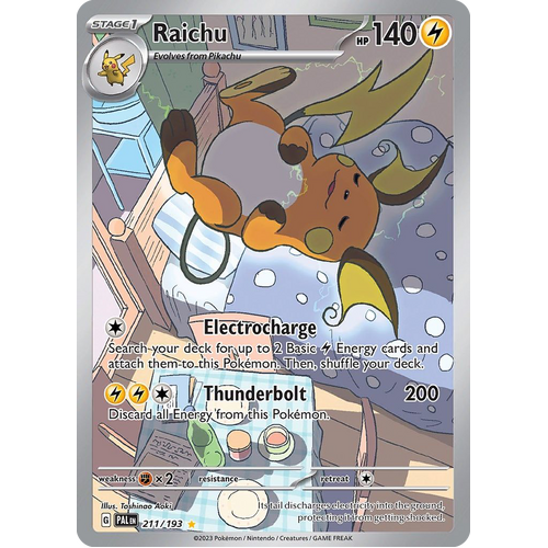 Raichu 211/193 Illustration Rare Paldea Evolved Pokemon Card