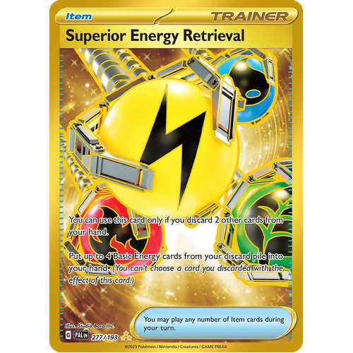 Superior Energy Retrieval 277/193 Hyper Rare Paldea Evolved Pokemon Card