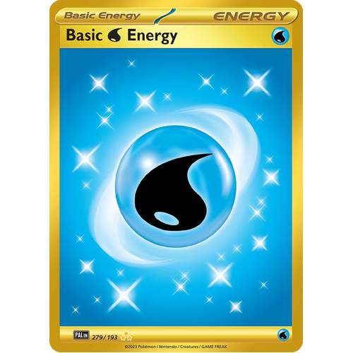 Basic Water Energy 279/193 Hyper Rare Paldea Evolved Pokemon Card