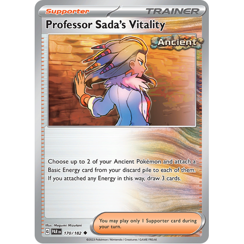 Professor Sadas Vitality 170/182 Uncommon Scarlet & Violet Paradox Rift Pokemon Card