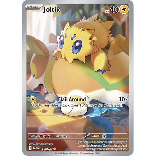 Joltik 196/182 Illustration Rare Scarlet & Violet Paradox Rift Pokemon Card