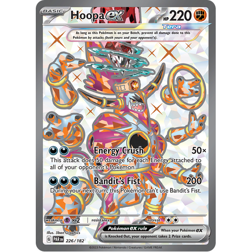 Hoopa ex 226/182 Ultra Rare Scarlet & Violet Paradox Rift Pokemon Card