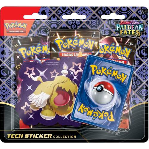 Paldean Fates Tech Sticker Blister -(ASSORTED) Pokemon TCG Scarlet & Violet 