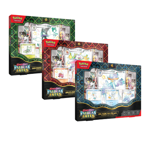 SET OF 3 Pokemon TCG:  Paldean Fates Premium Collection (3 x Collections)