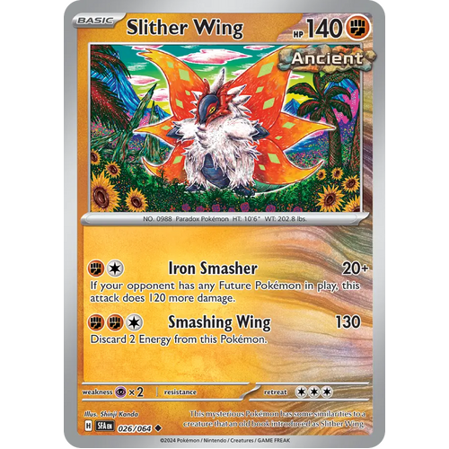 Slither Wing  026/064 Uncommon Scarlet & Violet Shrouded Fable Pokemon Card