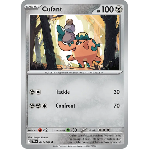 Cufant  041/064 Common Scarlet & Violet Shrouded Fable Pokemon Card