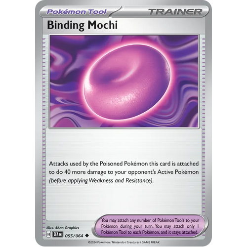 Binding Mochi  055/064 Uncommon Scarlet & Violet Shrouded Fable Pokemon Card