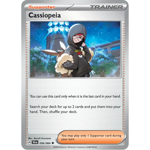 Cassiopeia  056/064 Uncommon Scarlet & Violet Shrouded Fable Pokemon Card