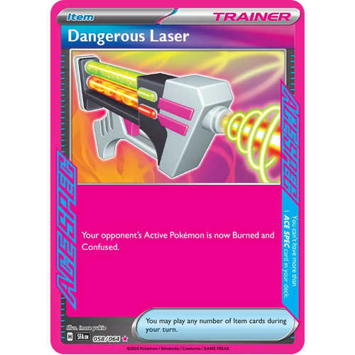 Dangerous Laser  058/064 ACE SPEC Rare Scarlet & Violet Shrouded Fable Pokemon Card