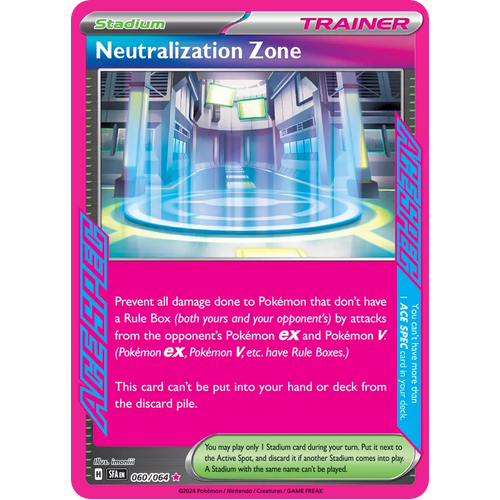 Neutralization Zone  060/064 ACE SPEC Rare Scarlet & Violet Shrouded Fable Pokemon Card