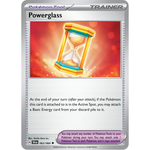 Powerglass  063/064 Uncommon Scarlet & Violet Shrouded Fable Pokemon Card