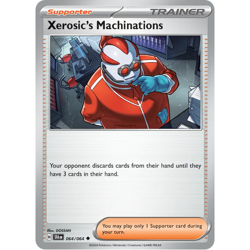 Xerosic's Machinations  064/064 Uncommon Scarlet & Violet Shrouded Fable Pokemon Card