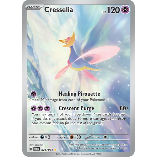 Cresselia  071/064 Illustration Rare Scarlet & Violet Shrouded Fable Pokemon Card