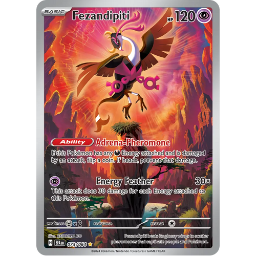 Fezandipiti  073/064 Illustration Rare Scarlet & Violet Shrouded Fable Pokemon Card