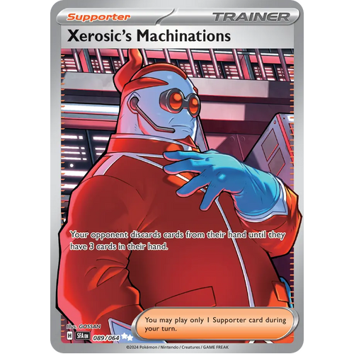 Xerosic's Machinations  089/064 Ultra Rare Scarlet & Violet Shrouded Fable Pokemon Card