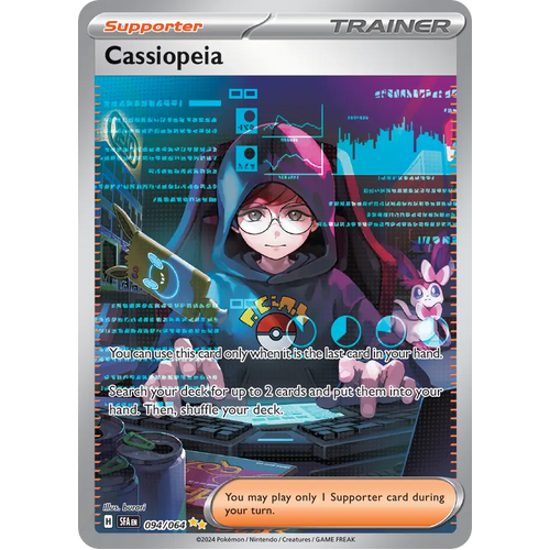 Cassiopeia  094/064 Special Illustration Rare Scarlet & Violet Shrouded Fable Pokemon Card