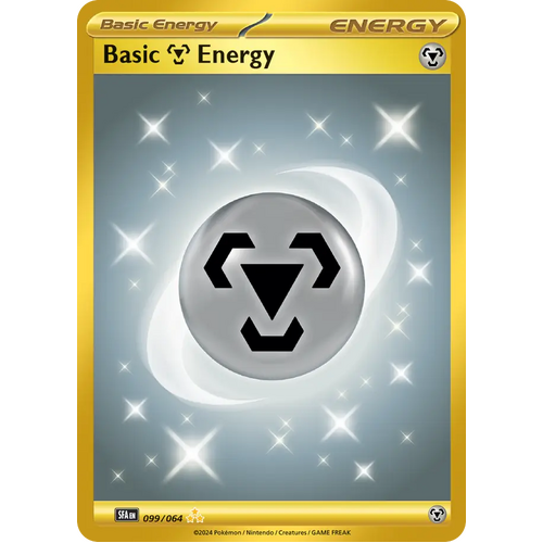 Basic Metal Energy  099/064 Hyper Rare Scarlet & Violet Shrouded Fable Pokemon Card