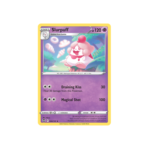 Slurpuff 084/195 Uncommon Silver Tempest Pokemon Card Single