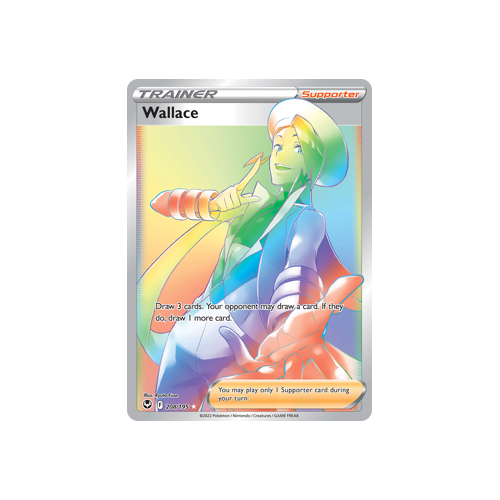 Wallace (Secret) 208/195 Secret Rare Silver Tempest Pokemon Card Single