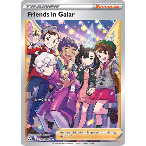 Friends in Galar Trainer Gallery TG23/TG30 Ultra Rare Silver Tempest Pokemon Card Single